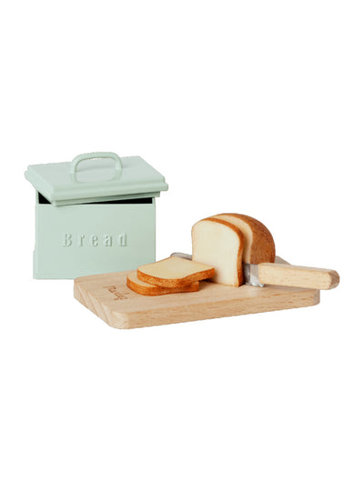 Maileg Miniature Bread Box With Cutting Board 2- 11-1308-00