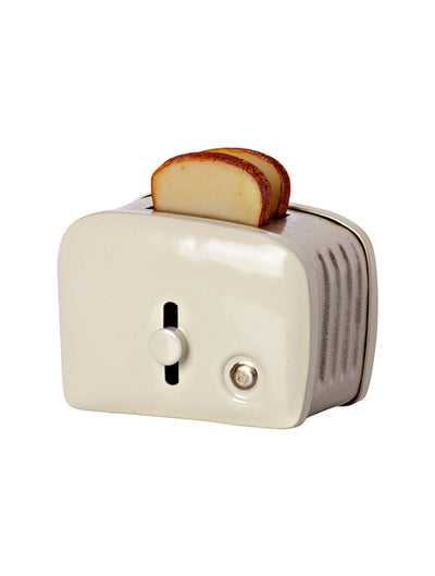 11-1108-01 Maileg Miniature Toaster and Bread - Off-White 1
