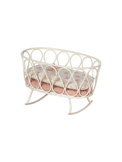 11-1117-00 Maileg MY Cradle With Sleeping Bag - Rose