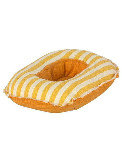 Maileg Rubber Boat, Small Mouse, Yellow Stripe 11-1403-01