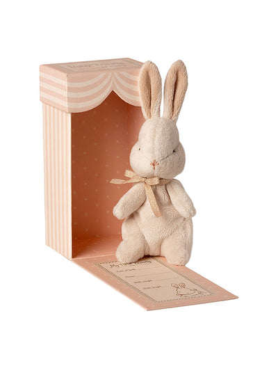 Maileg My First Bunny In a Box, Dusty Rose - baby gift 